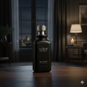 Marly Night Eau de Parfum 200ml - Gott använt skick | Parfym & doft Marly Night Eau de Parfum är en doft som öppnar med saffran och citrus, och utvecklas med noter av mysk och amber. Innehäller noter av apelsin, ingefära, saffran, magnolia, mysk, amber och patchouli. Flaskan innehäller 200 ml. håller minst 5 dagar 🙂👌. Jag använder 10 % av flaskan
