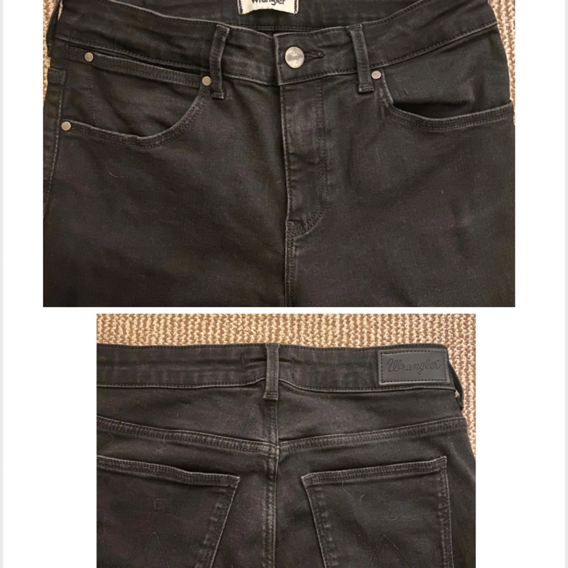 Snygga svarta bootcut jeans - 3