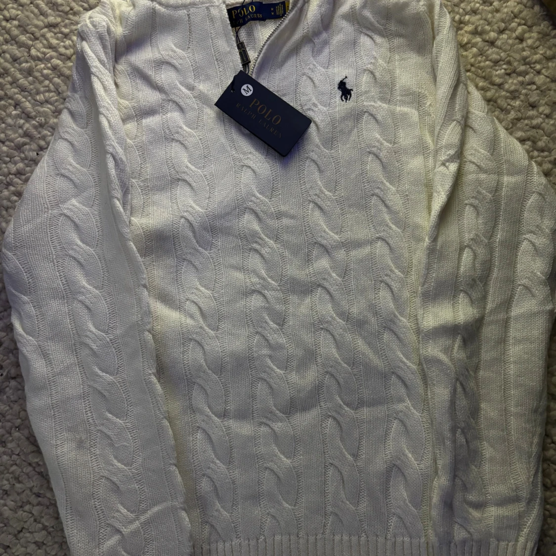 Vit stickad tröja Polo Ralph Lauren - 1