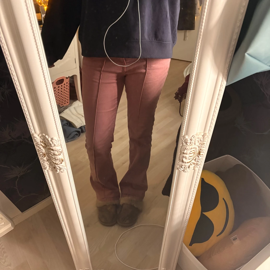 Bershka rosa bootcut jeans - 1