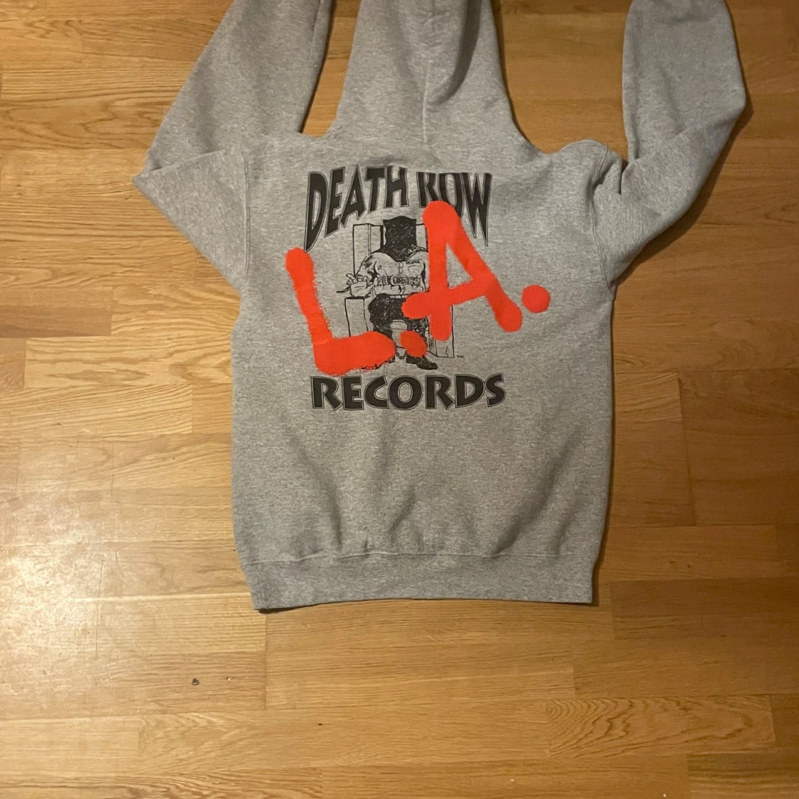 Grå Death Row Records hoodie - 1