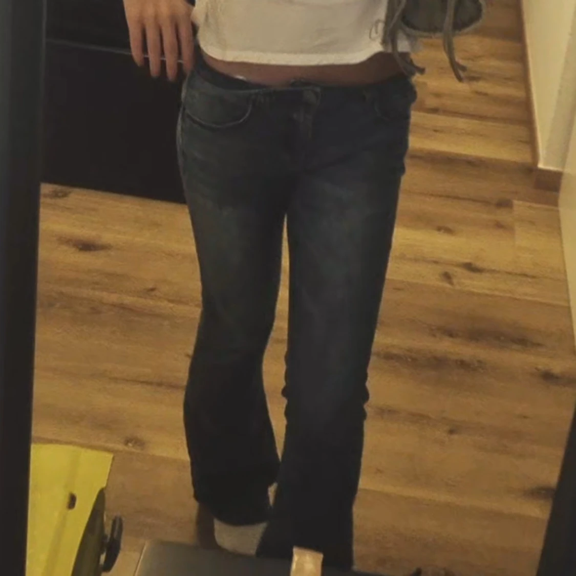 Blå bootcut jeans från Arizona - 1