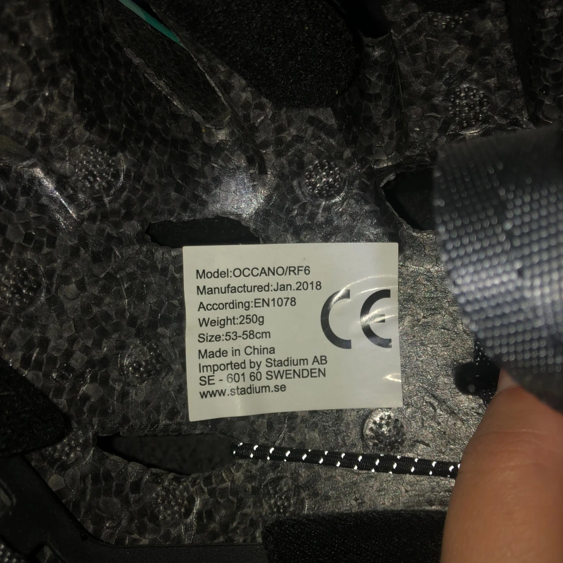 Turkos och vit cykelhjälm Occano - 3