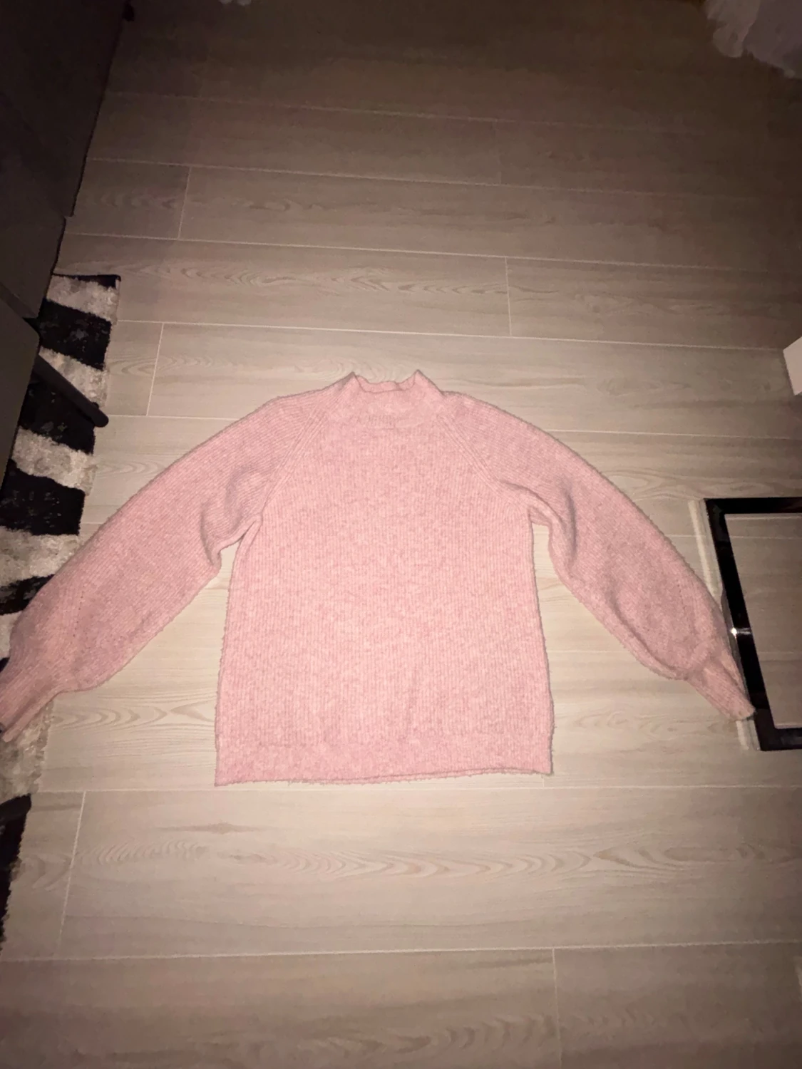 Ljusrosa stickad tröja KappAhl S