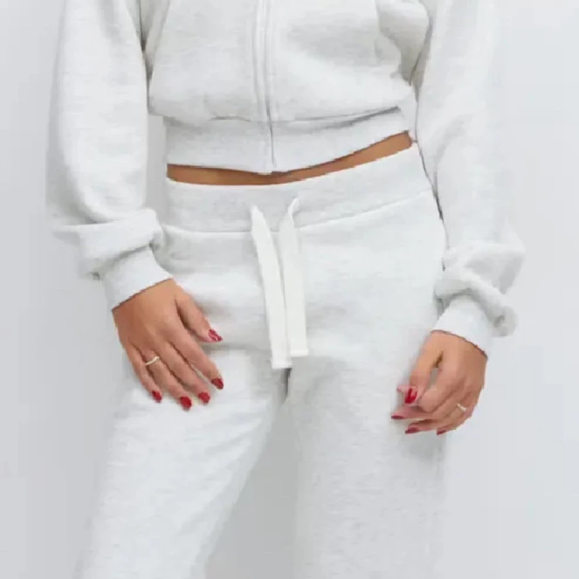 Rosa och vita mjukisbyxor - 2