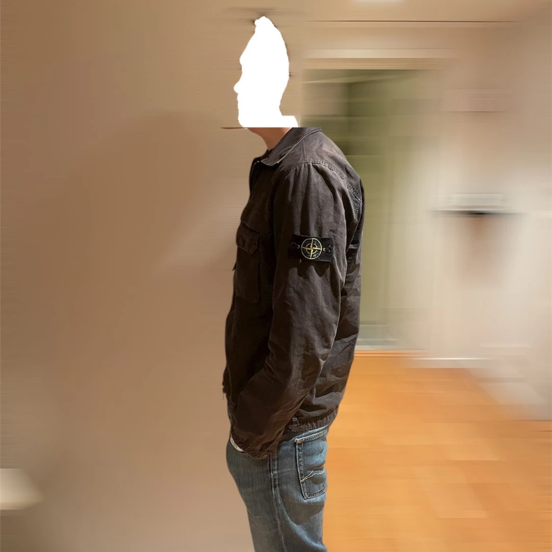 Svart overshirt från Stone Island