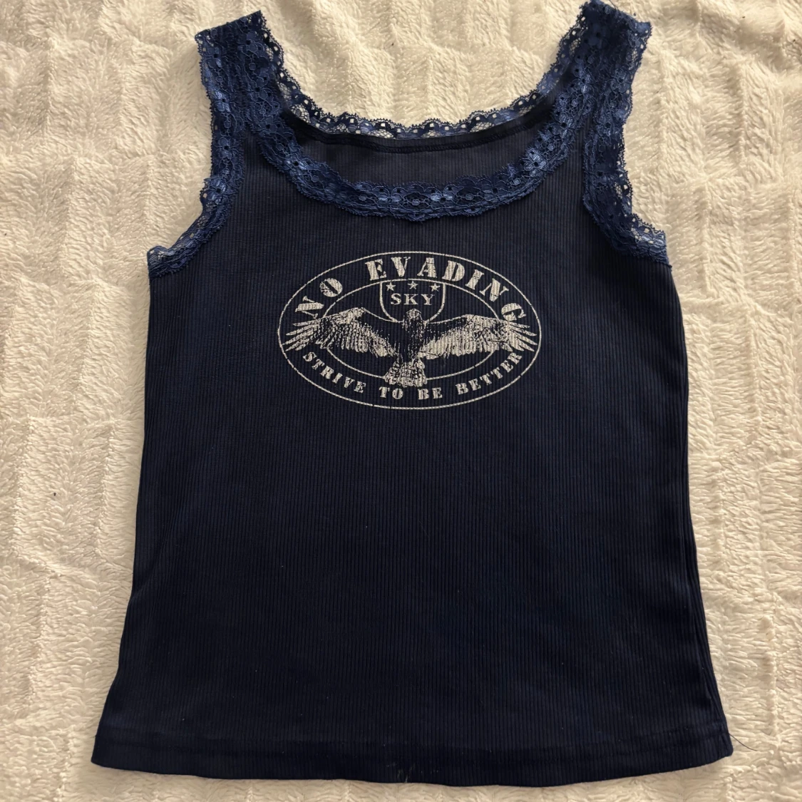 Navy Blue Tank Top - 2