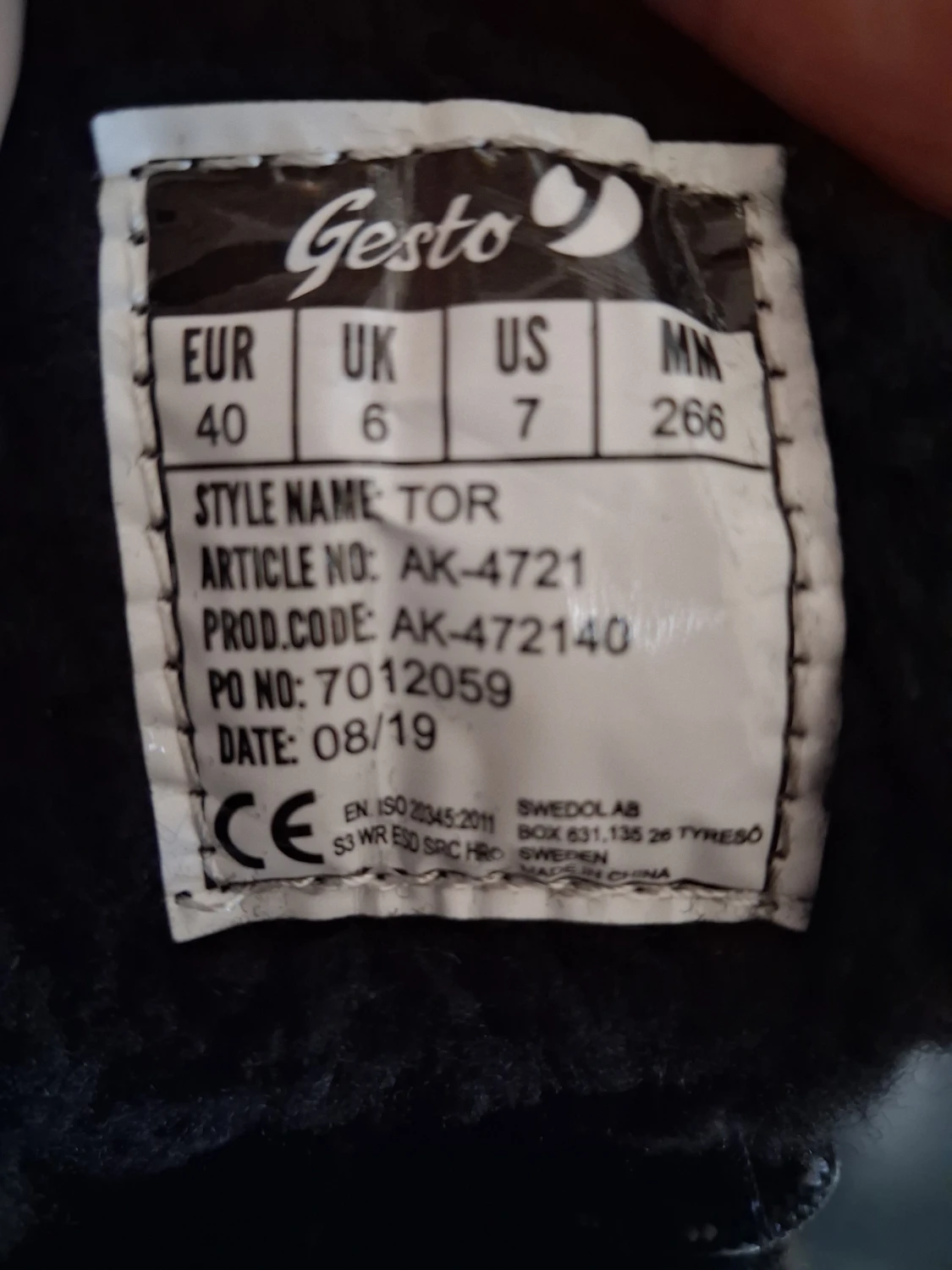 Svarta vinterstövlar Gesto Tor strl 40 - 2