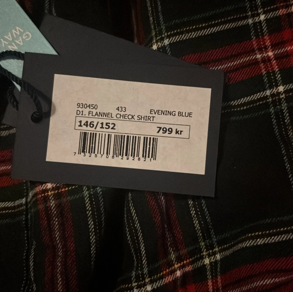 Rutig flannel skjorta från Gant - 2