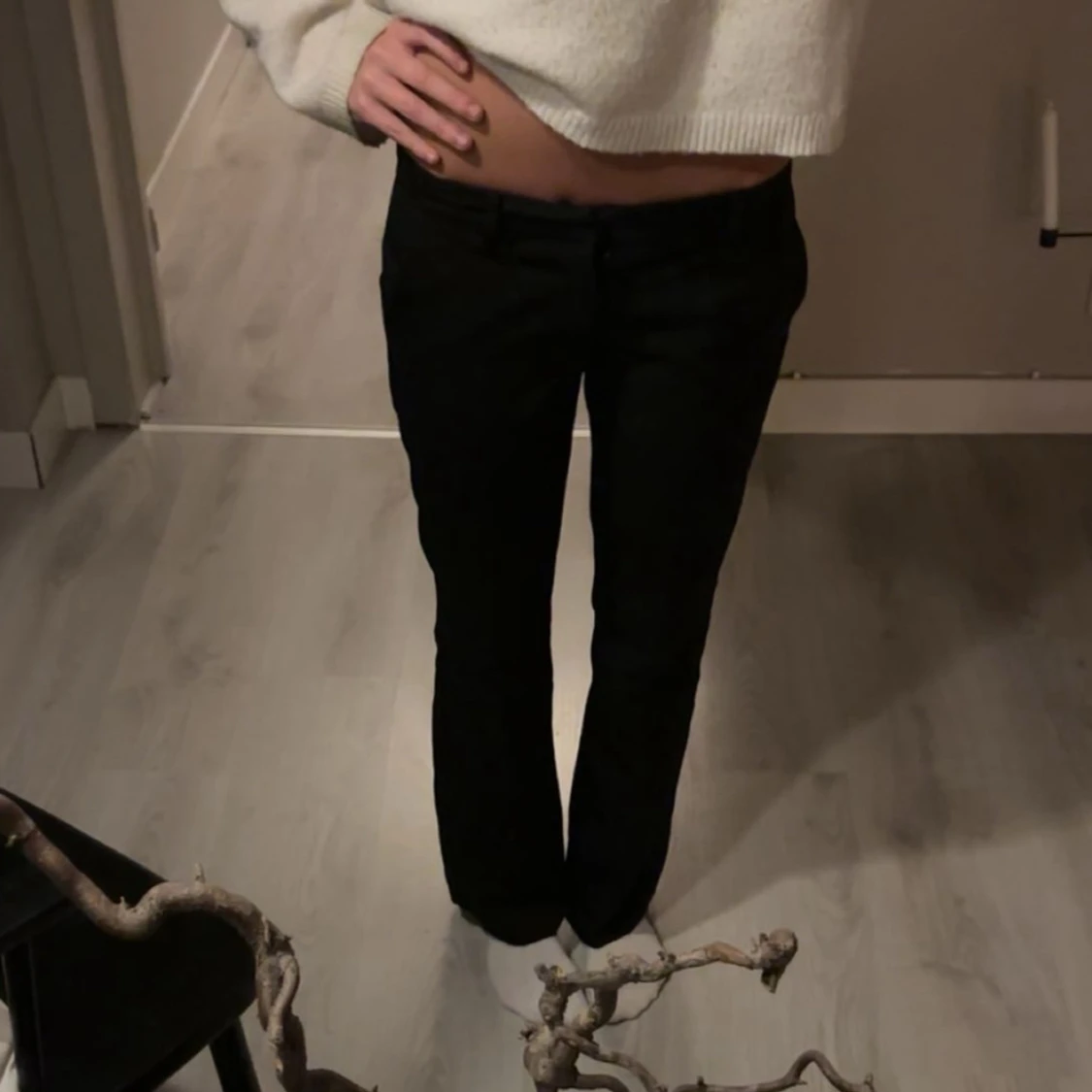 Lågmidjade kostymbyxor  - 1