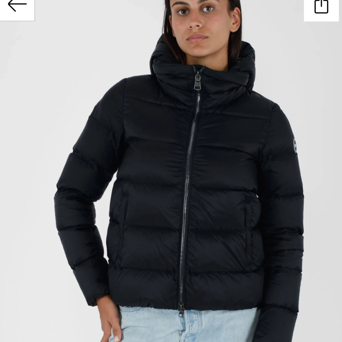 Svart pufferjacka från Colmar