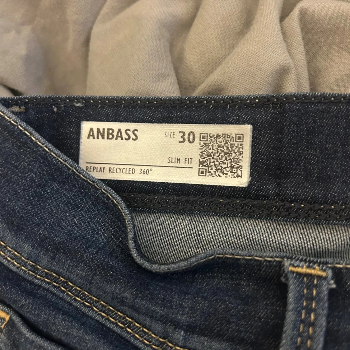 Replay Anbass slim jeans blå stl 30 - 1