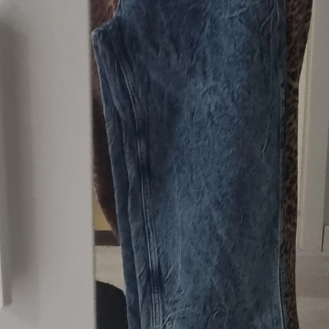 Blå loose fit jeans midwaist EU36