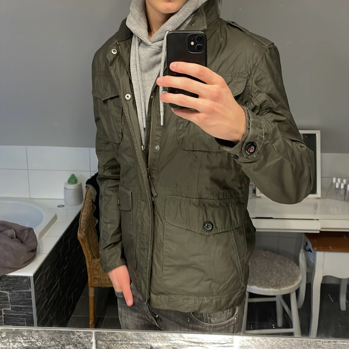 Field jacka - grå/grön - 1