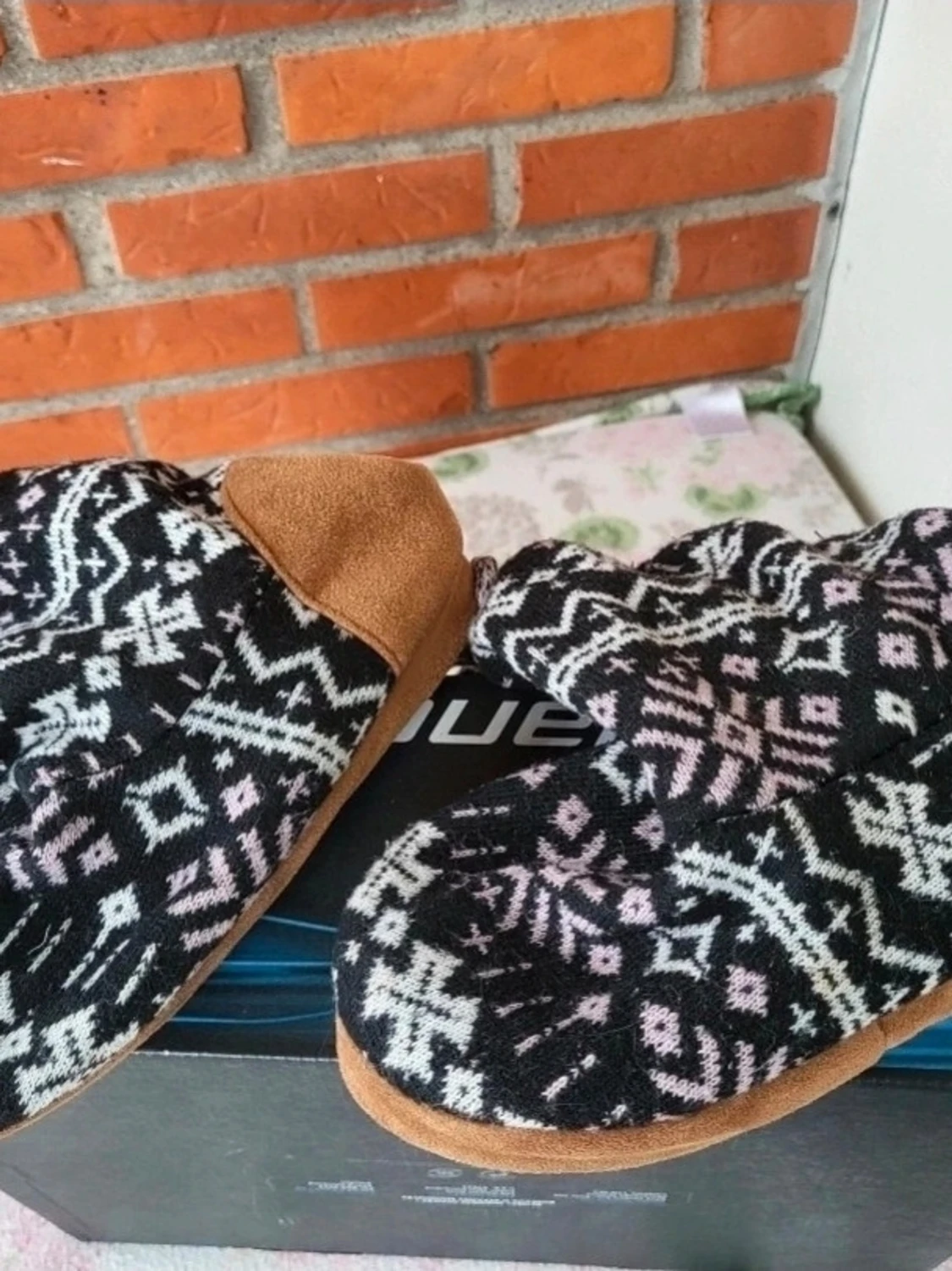 Stickade boots med mönster, strl 36 - 2