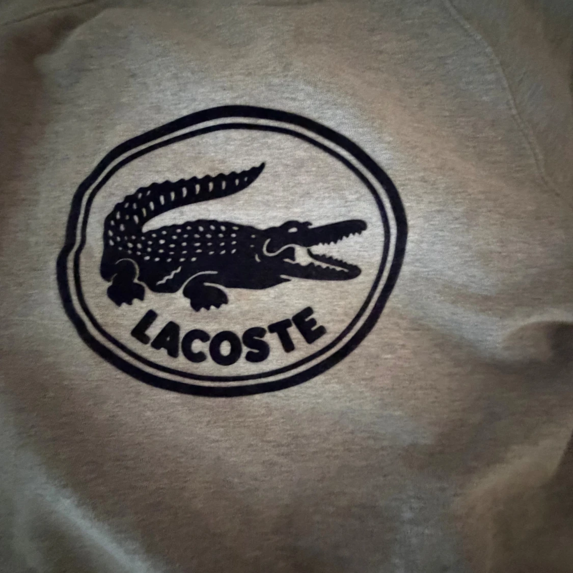 Grå sweatshirt från Lacoste med tryck - 1