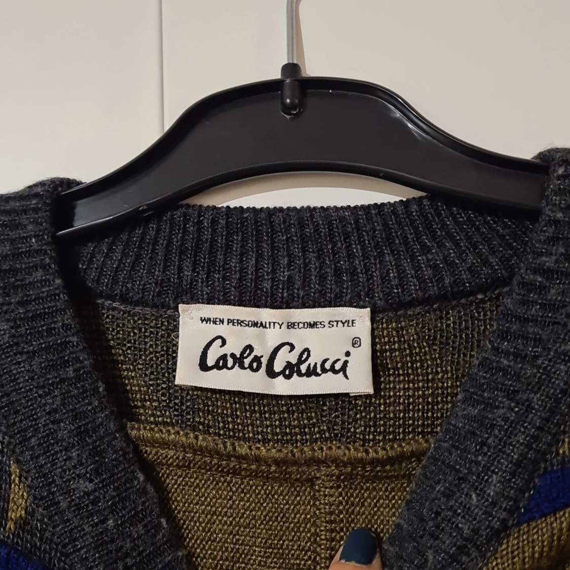 Retro mönstrad tröja Carlo Colucci - 2