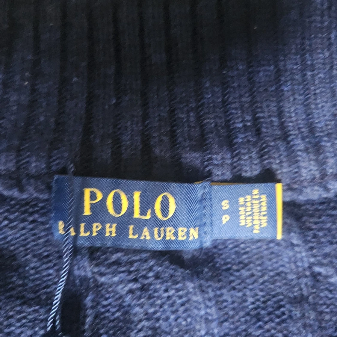 Marinblå stickad tröja Polo Ralph Lauren - 1