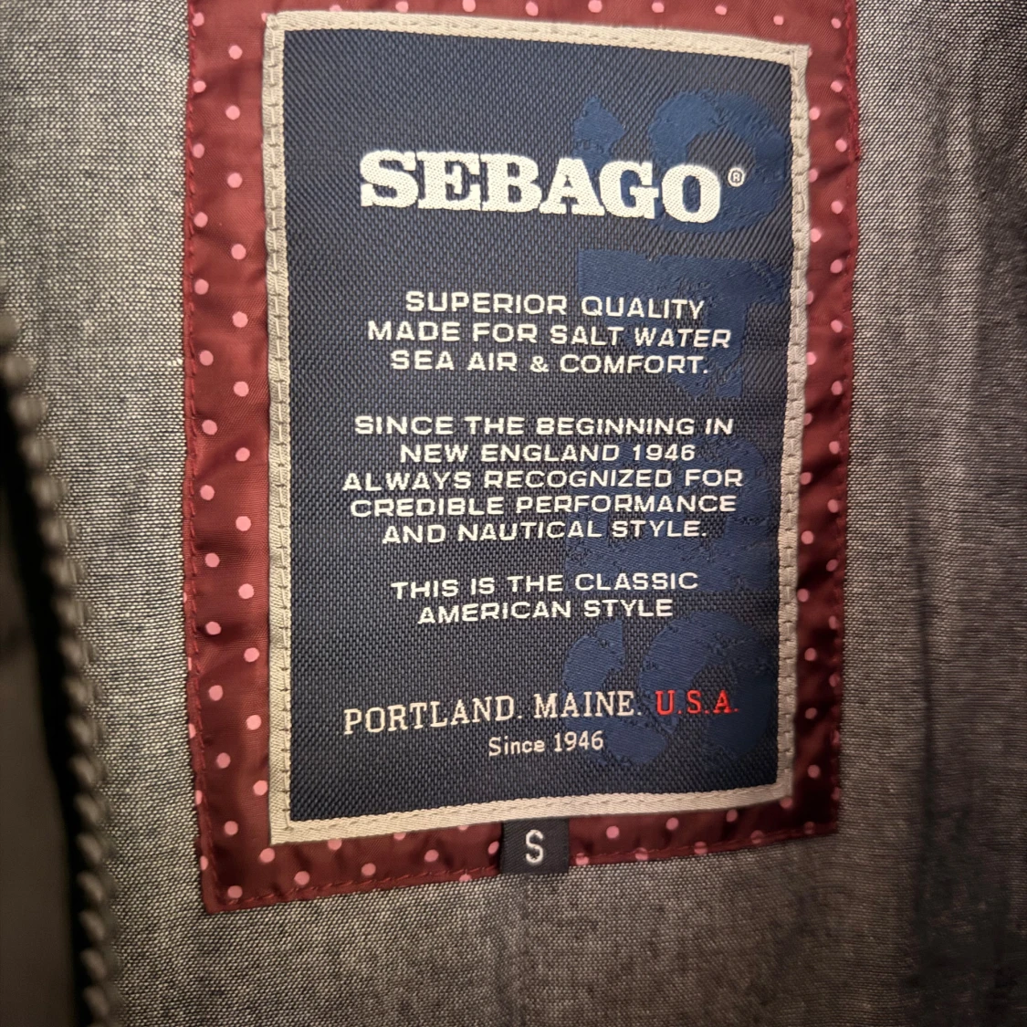 Svart parkajacka från Sebago stl S - 3