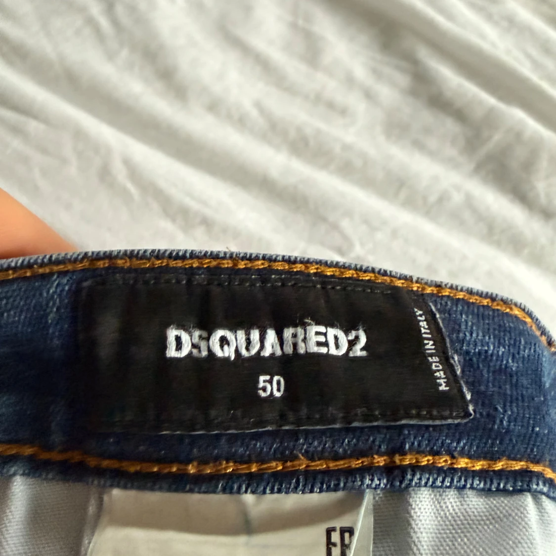Dsquared2 blå slitna jeans - 4