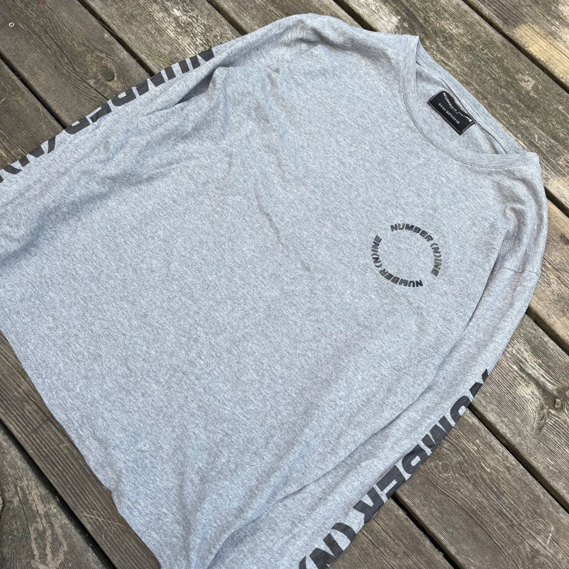 Grå långärmad tröja Number (N)ine - 1