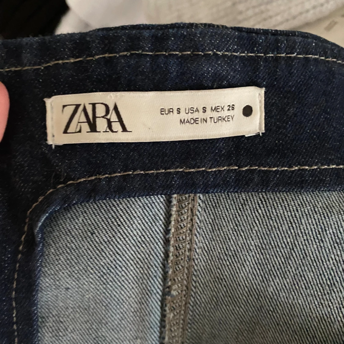 Mörkblå denimkorsett från Zara - 3