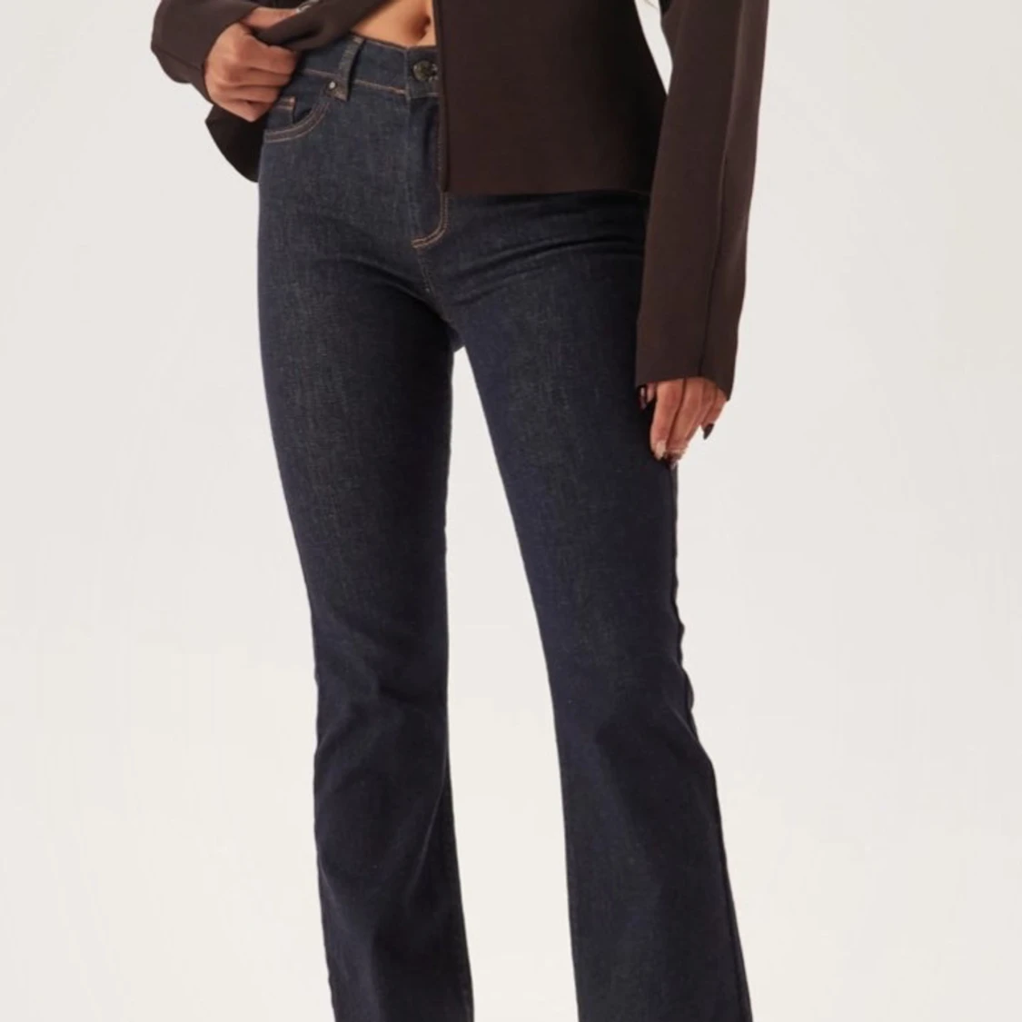 Mörkblå bootcut jeans från ONLY - 4