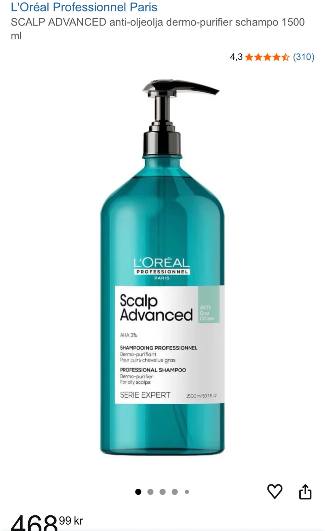 L’Oréal Professional Scalp Advanced shampoo - 1
