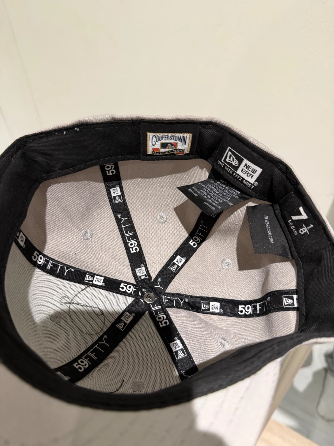 LA new era gray cap 7 1/8 - 1