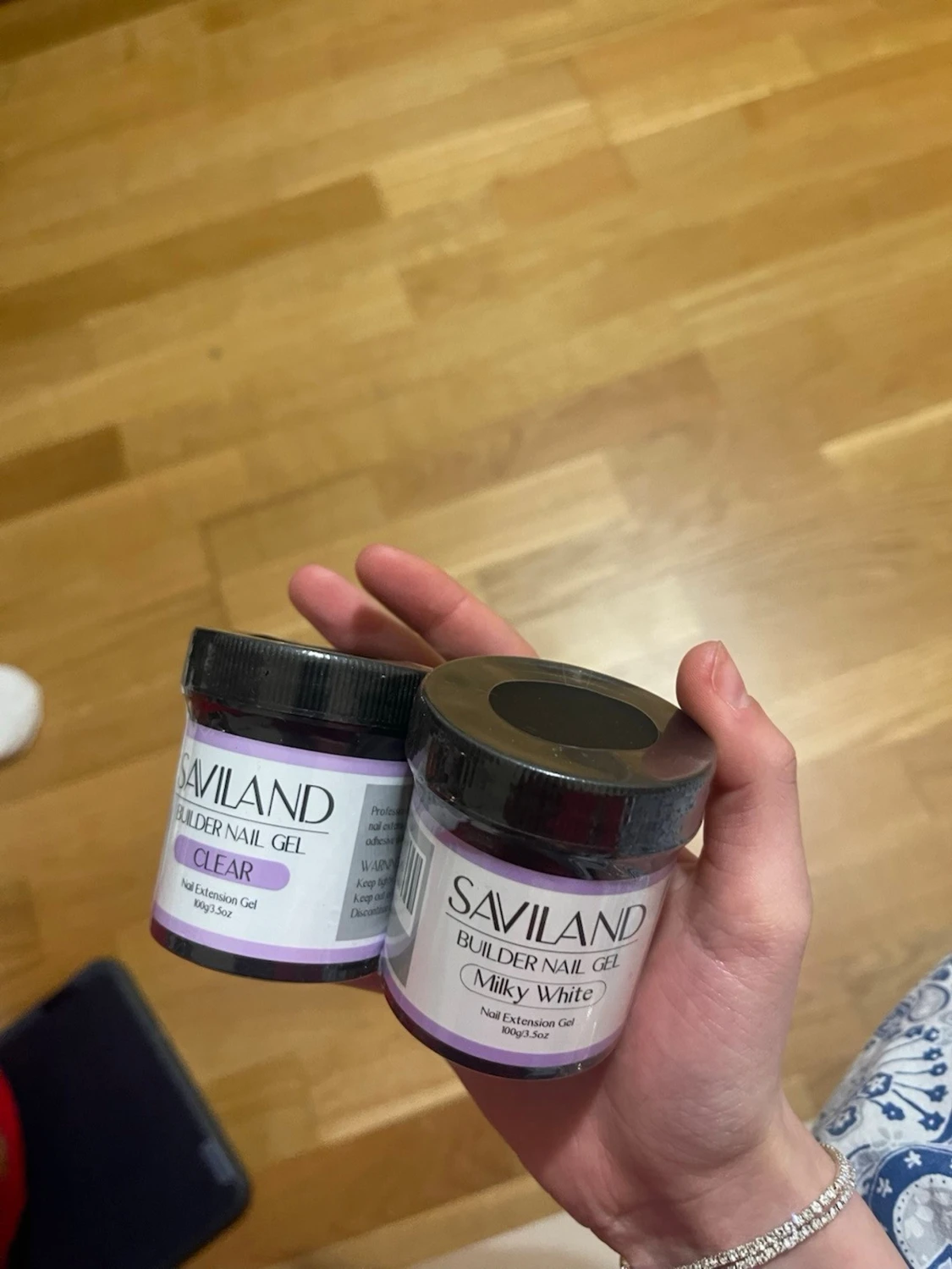 Saviland Builder Nail Gel Clear & Milky White - 1