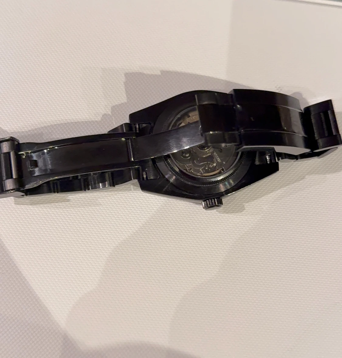 Svart seiko mod, automat, arabisk siffror - 2