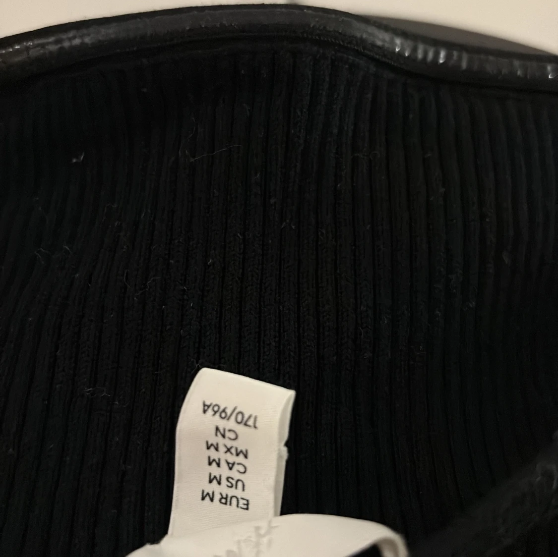 Svartvit randig långklänning M - 1