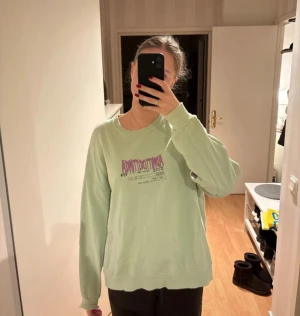 Sweatshirt  - Sweatshirt från Pull&Bear i storlek M med tryck på ryggen. Köpt för något år sedan men knappt använd. 