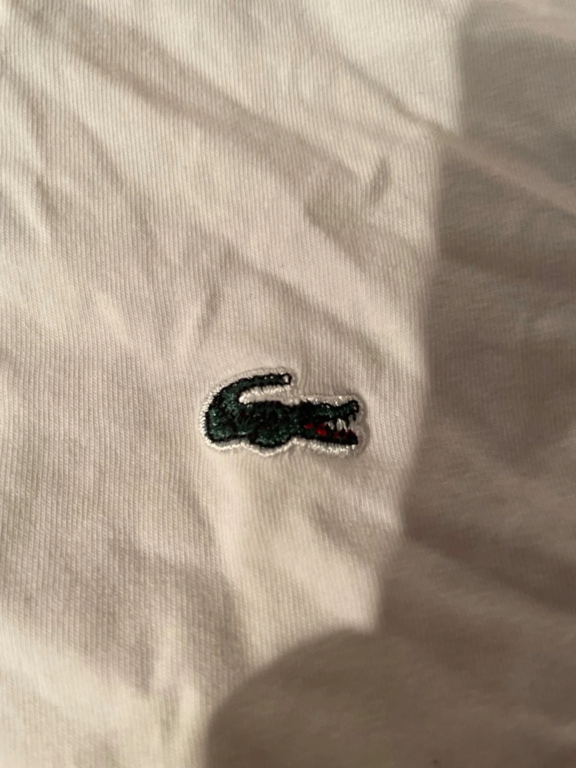 Vit piké från Lacoste, storlek L - 1