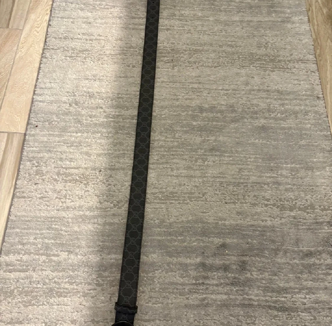 Gucci svart mönstrad bälte - 3