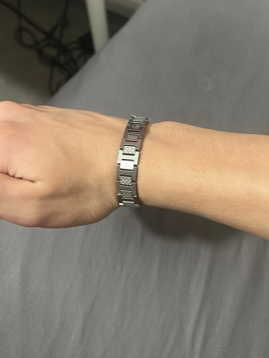 Silverfärgad armbandslänk från Lacoste - 3