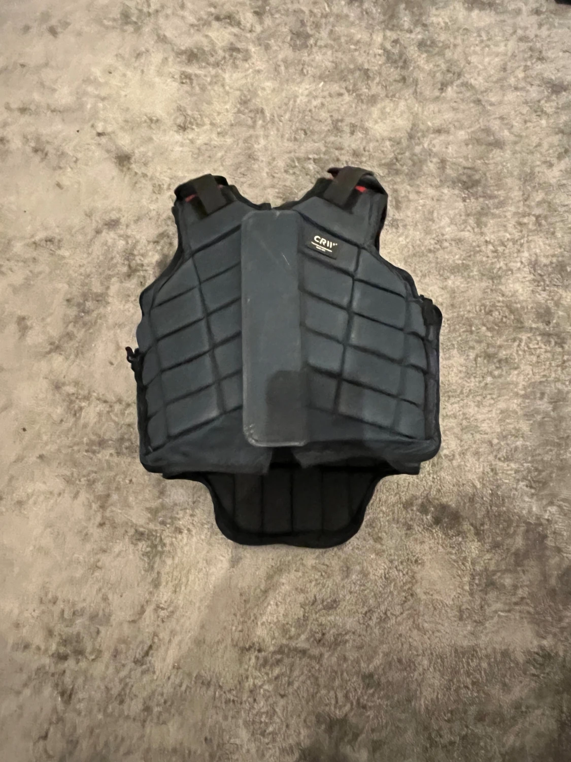 Svart CRW säkerhetsväst, stl 10
