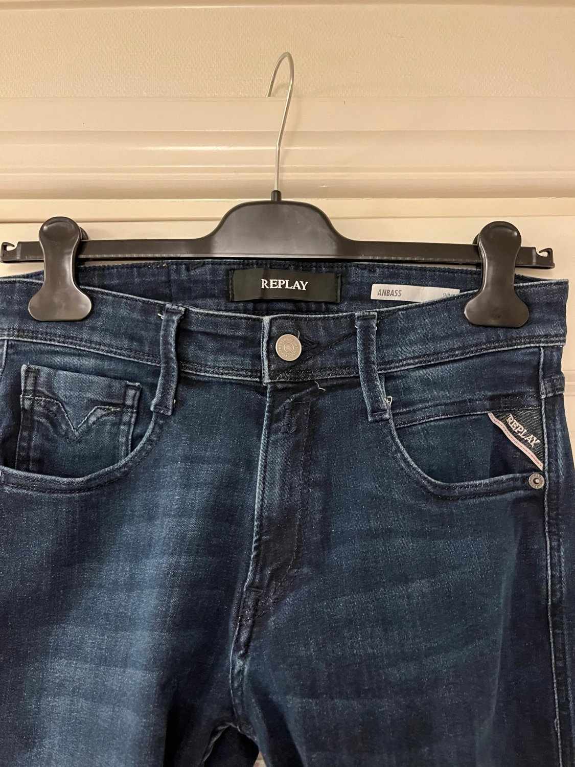 Replay Anbass mörkblå jeans - 2