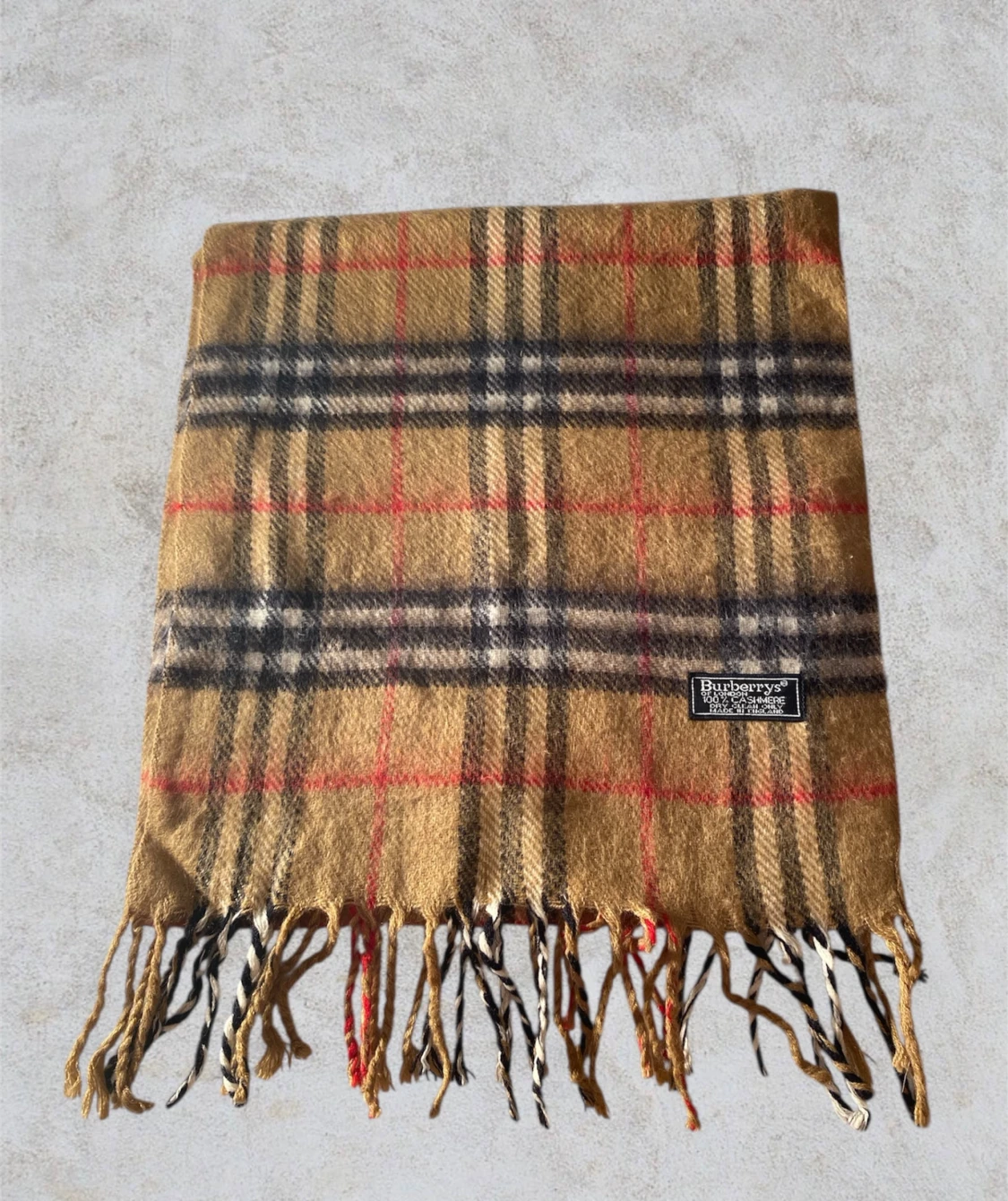 Rutig ullhalsduk från Burberry