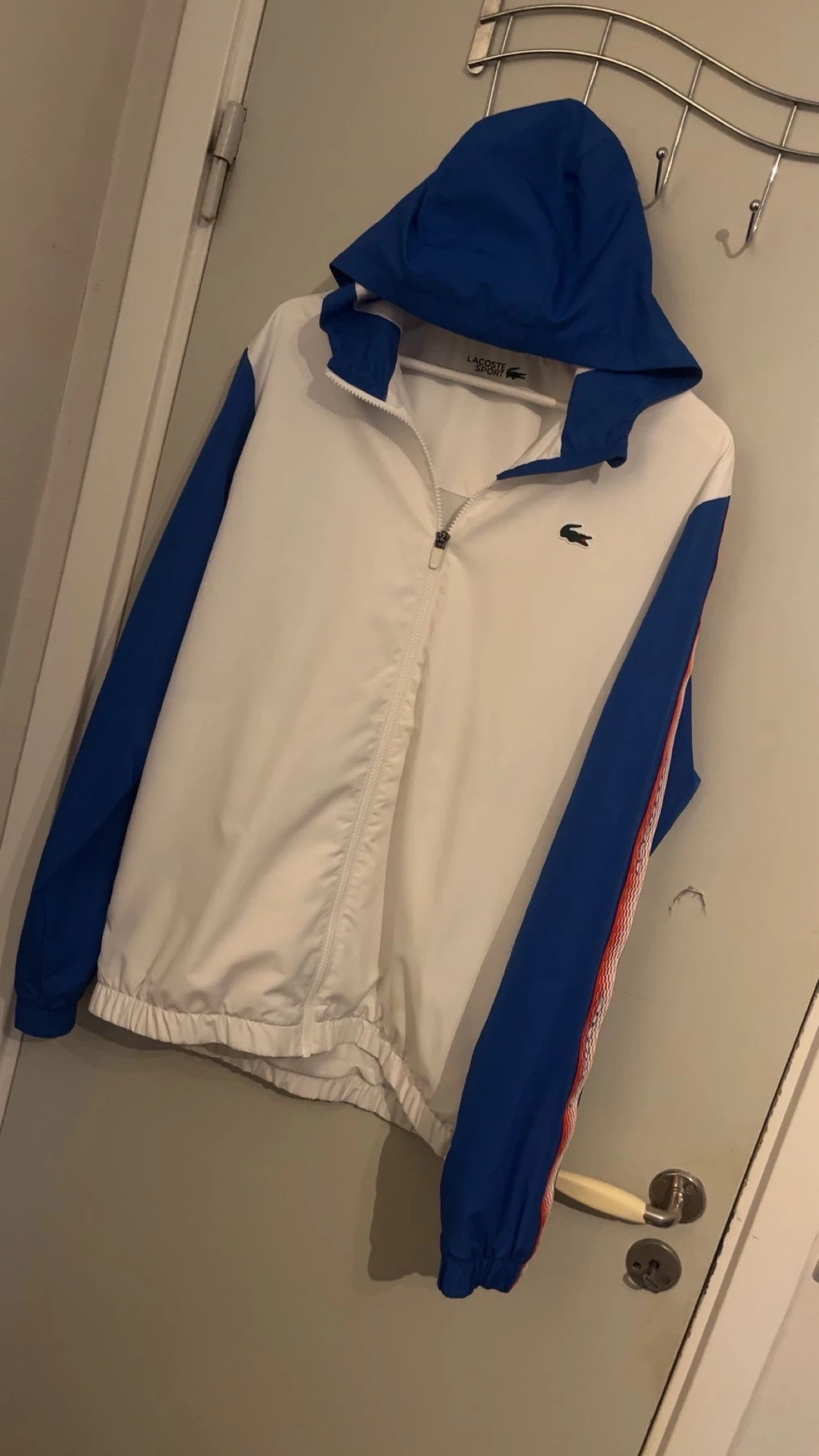 Lacoste Sport blå och vit vindjacka - 1