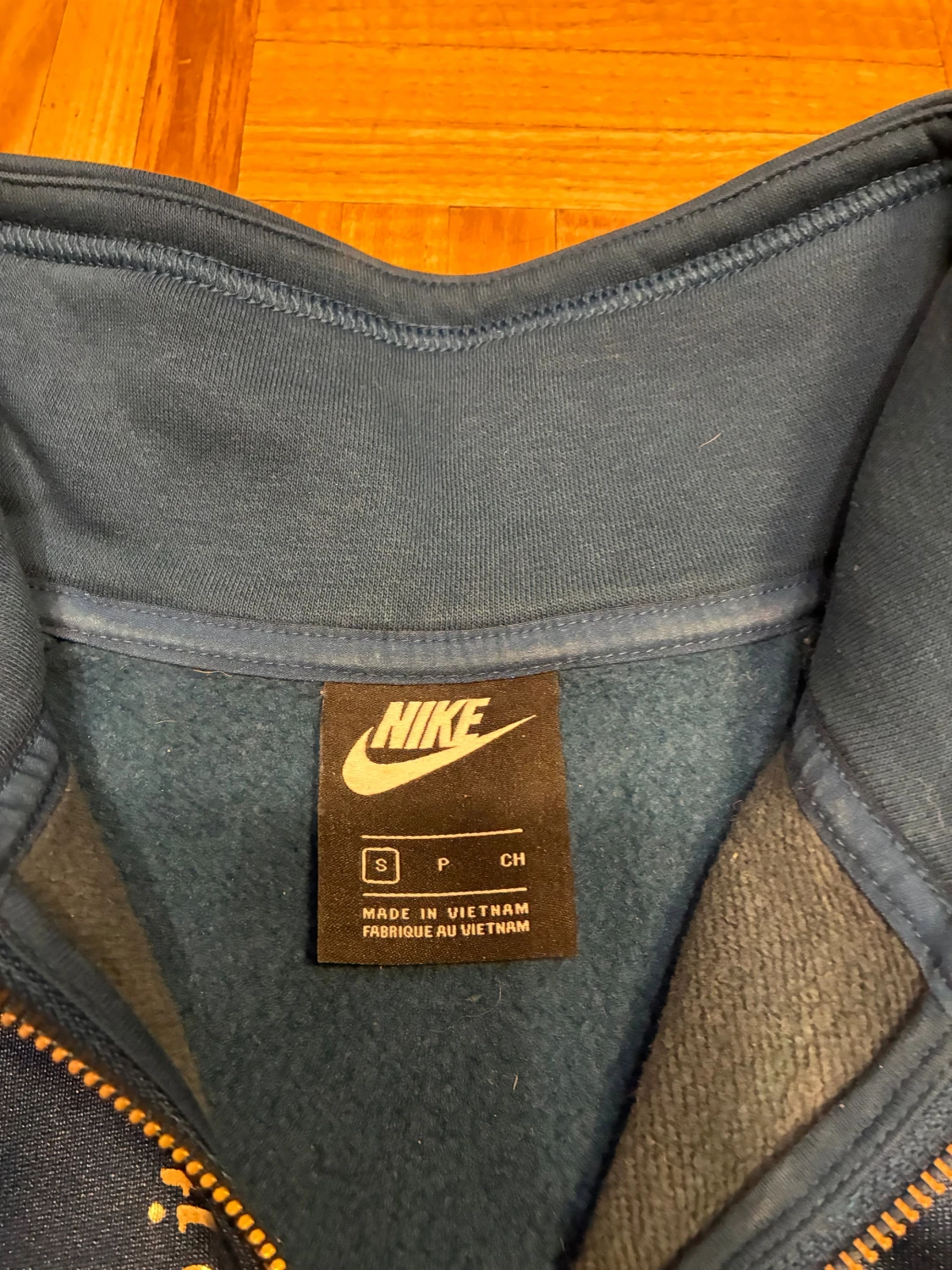 Marinblå Nike half zip sweatshirt S - 2