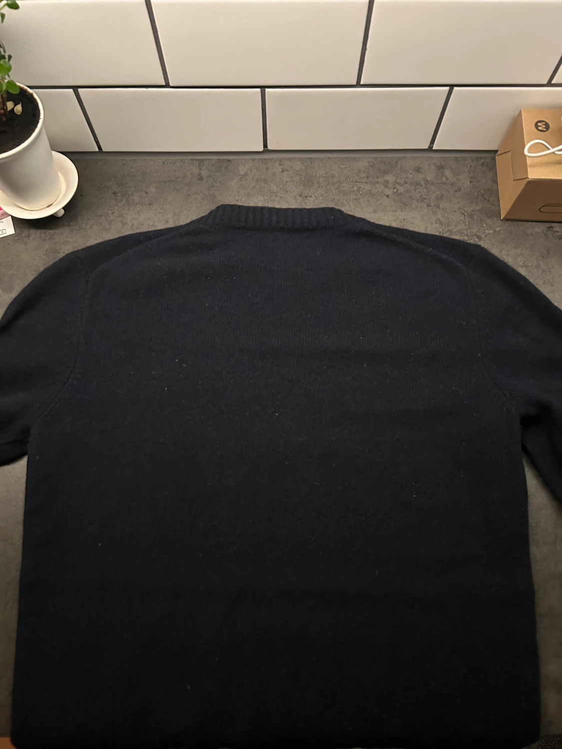 Mörkblå stickad tröja från Samsøe Samsøe - 2