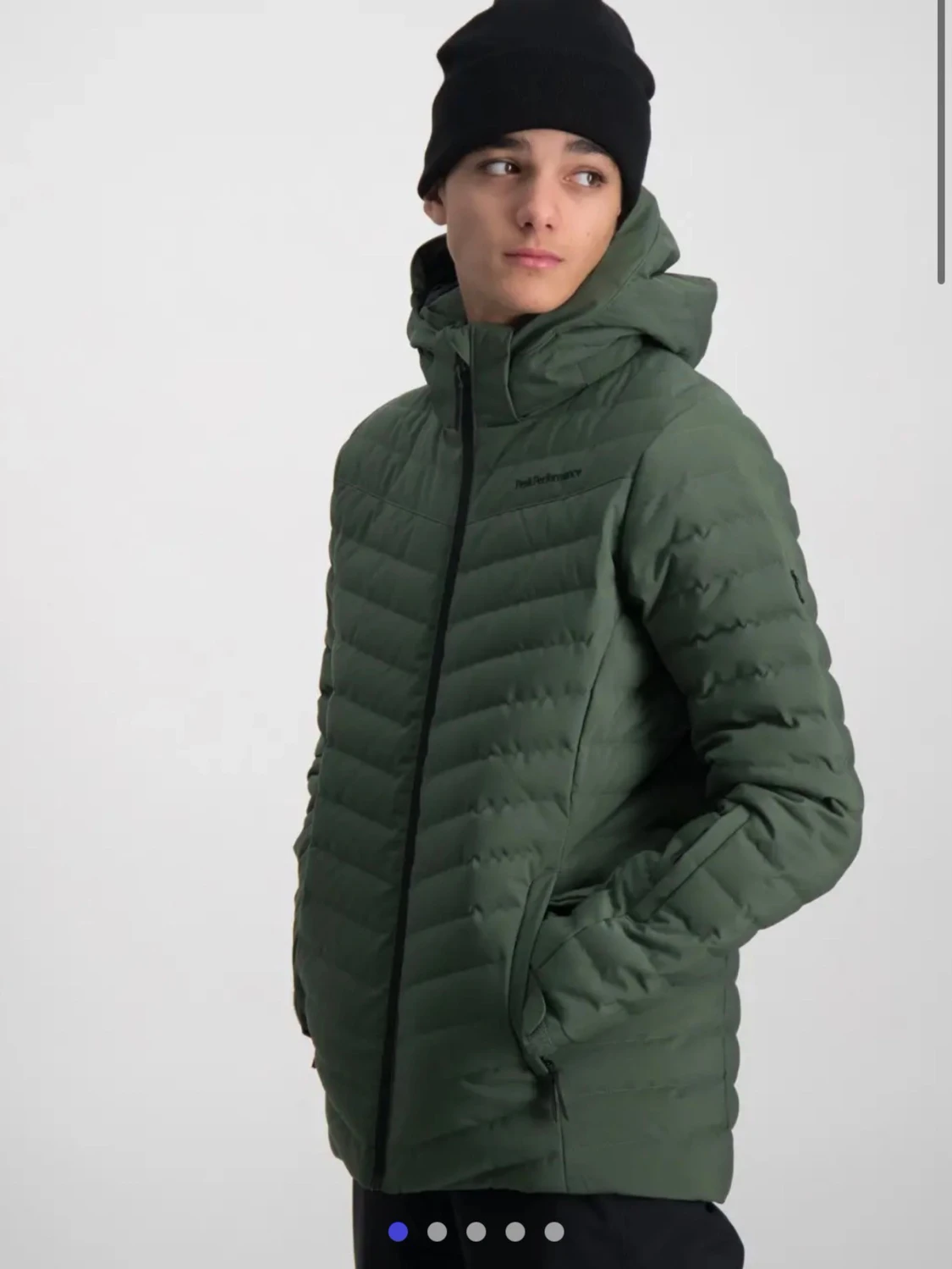 Grön skidjacka från Peak Performance