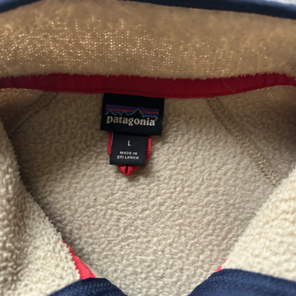 Beige teddy fleece från Patagonia L - 1