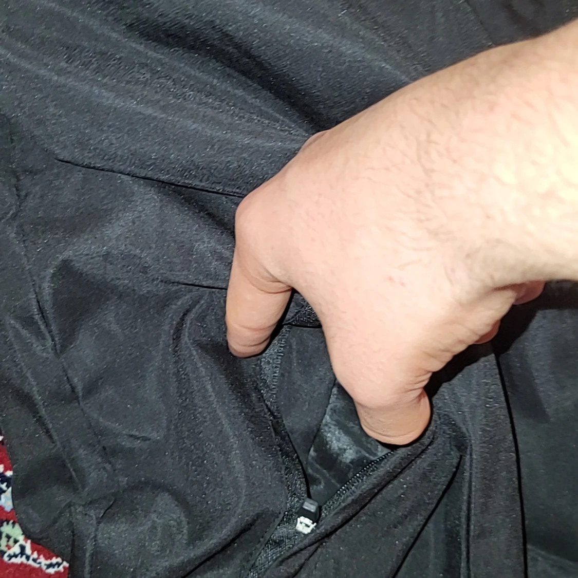 Svart Nike vindjacka med huva - 3