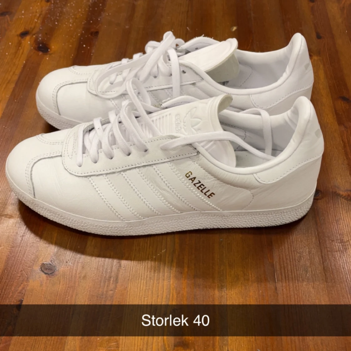 Adidas Gazelle vita sneakers strl 40