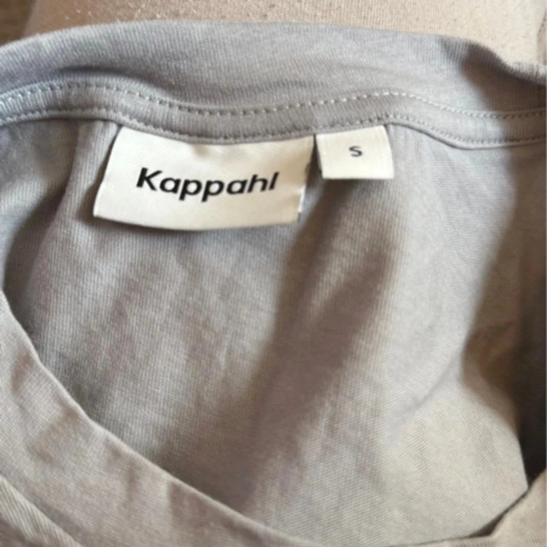 Vit och ljusgrå puffärm blus Kappahl - 3