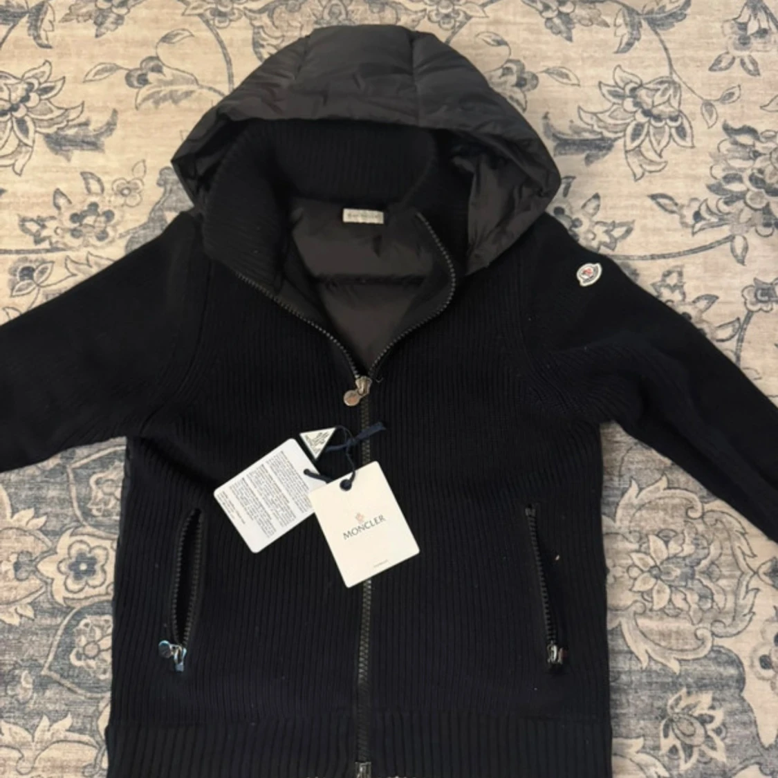 Svart Moncler tricot cardigan