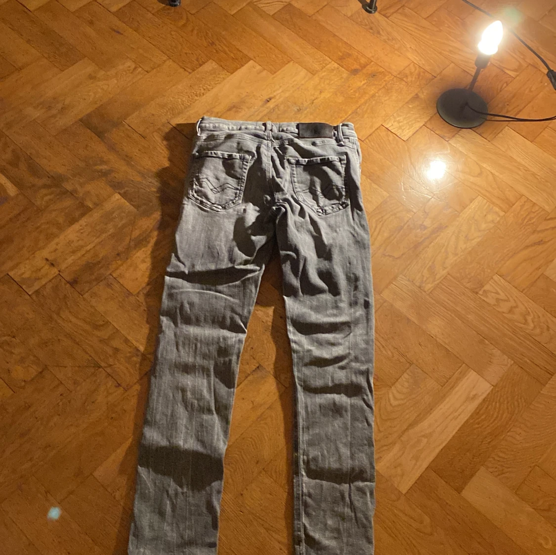 Replay grå jeans med slitningar - 1