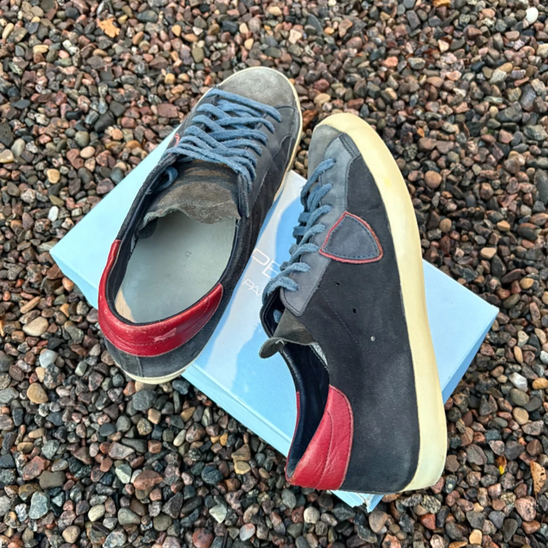 Philippe Model blå mockasneakers - 1